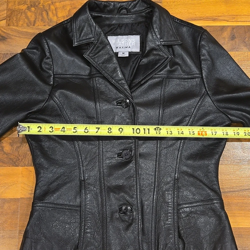Wilsons Leather Button Jacket With Pockets